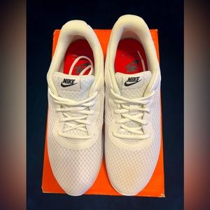 Nike white running shoes
